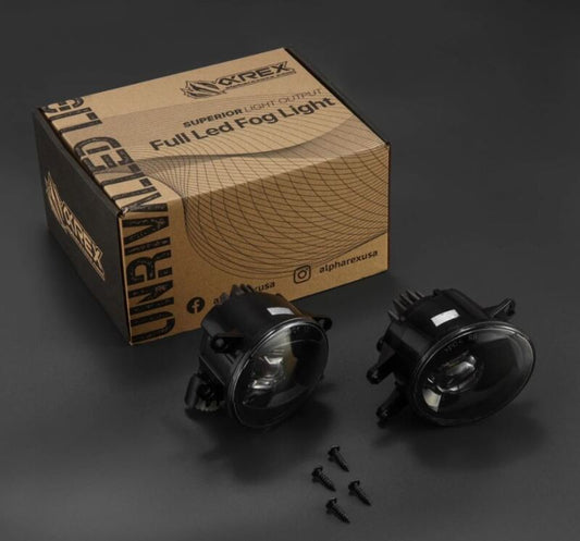 AlphaRex Universal Toyota/Lexus/Scion DoubleTap Dual Color LED Projector Fog Lights - White/Amber 210001 *Discontinued