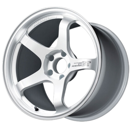 Advan TC4 18x8.5 +45 5x100 Racing White Metallic and Ring Wheel