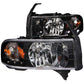 Anzo 1994-2001 Dodge Ram Crystal Headlights Black w/ LED