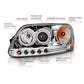Anzo 1997.5-2003 Ford F-150 Projector Headlights w/ Halo and LED Chrome 1pc
