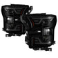 SPYDER xTune 15-17 Ford F-150 DRL LED Light Bar Projector Headlights - Black Smoke (PRO-JH-FF15015-LB-BSM) 9042942