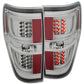 Anzo 2009-2013 Ford F-150 LED Taillights Chrome