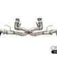 Corsa 2020 Corvette C8 3in Xtreme Cat-Back Exhaust 4.5in Pol Quad Tips - Integrates stock AFM Valve 21102