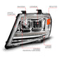 ANZO 09-20 Nissan Frontier Chrome Projector Plank Style DRL w/ Switchback & Sequential LED DRL 111598