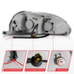 Anzo 1996-1998 Honda Civic Projector Headlights w/ Halo Black