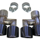 Corsa 18-19 Ford Mustang Eco 2.3L Twin 4in Black PVD Pro-Series Tip Kit (Clamps Included) 21038BLK