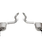 CORSA Performance Corsa 2024 Ford Mustang GT Touring Axle-Back Dual Rear Exit with 4.5in Pro Series Black PVD Tips 21256BLK