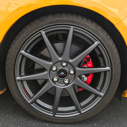 Ford Racing 13-18 Focus ST 19in x 8in Wheel Set with TPMS Kit - Matte Grey M-1007K-FST1908MG