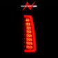 ANZO 1999-2000 Cadillac Escalade LED Taillights Chrome Housing Red/Clear Lens Pair 311346