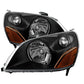 SPYDER Xtune Honda Pilot 03-05 Crystal Headlights Black HD-JH-HPIL03-AM-BK 9023699