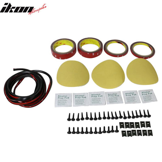 Front Rear Bumper Side Lip Automotive 3M Installation Hardware Kit