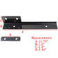 Universal Gunmetal Brush Front License Plate Relocate Mounting Bracket