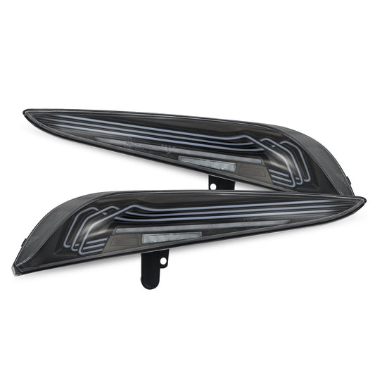 AlphaRex 20-26 Toyota Supra LUXX-Series Laser Style LED Tail Lights Black 609010