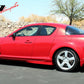 2004-2010 Mazda RX8 OE Style Unpainted Black Side Skirts Extension PU