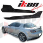 2004-2010 Mazda RX8 OE Style Unpainted Black Side Skirts Extension PU