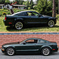 2005-2009 Ford Mustang OEM Style Painted #UA Ebony Window Side Louver
