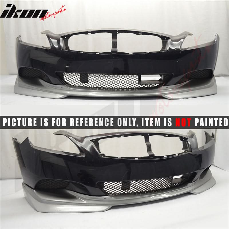 2008-2014 Infiniti G37 Coupe Q60 J Style Unpainted Front Bumper Lip PU