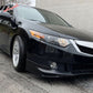2009-2010 Acura TSX CU1 JDM Style Unpainted Black Front Bumper Lip PU
