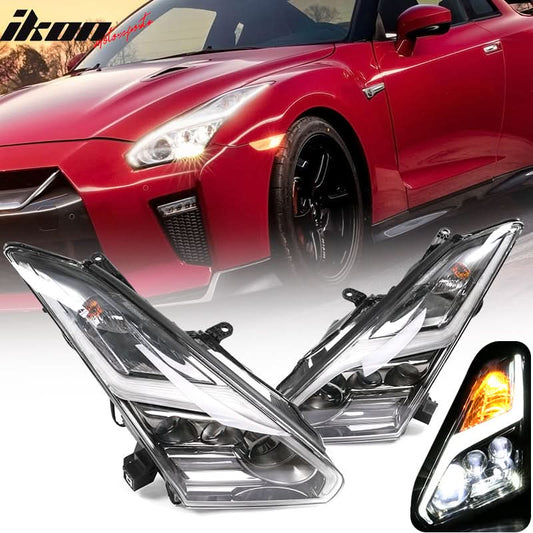 2009-2024  Nissan R35 GTR LED DRL Headlights(Upgrade 09-16 to 17+)