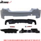2011-2016 F10 535i MP Style Single Muffler Twin Outlet Rear Bumper