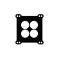 Cometic Gasket Cometic Holley 4 Barrel 4150 Style .039in Fiber Carburetor Gasket - 1.750in Holes C5262-039