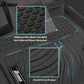 2012-2024 Ram 1500/2500/3500 Crew Cab 3D Floor Mats Carpets Liner TPE