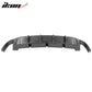 2013-2014 Ford Mustang V6 GT Carbon Fiber Print Rear Bumper Lip V2 PP