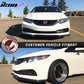 2013-2015 Honda Civic EK Sedan 4Dr IKON V3 Style Front Bumper Lip PU