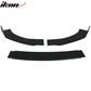 2013-2016 Hyundai Genesis Coupe IKON Style Blcak Front Bumper Lip PU