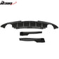 2013-2017 Dodge Dart IKON Style Unpainted Rear Bumper Diffuser PU