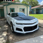 2014-2015 Chevy Camaro ZL1 Style Unpainted Black Front Bumper Cover PP