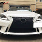 2014-2016 Lexus IS F Sport AG Unpainted Black Front Bumper Lip PU