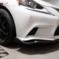 2014-2016 Lexus IS F Sport AG Unpainted Black Front Bumper Lip PU