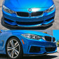 2014-2020 BMW F32 F33 F36 E Style Unpainted Black Front Bumper Lip PU