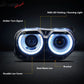 2015-2023 Dodge Challenger RGB DRL LED Headlights Lamps with 10 Colors