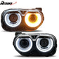 2015-2023 Dodge Challenger RGB DRL LED Headlights Lamps with 10 Colors