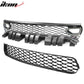 2015-2023 Dodge Charger SRT Style Black Upper Lower Grille LED Lights