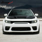 2015-2023 Dodge Charger Hood Black SRT Redeye Widebody Style Aluminum
