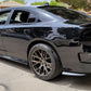 2015-2023 Dodge Charger Matte Black Rear Bumper Lip Aprons Pair PP
