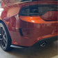 2015-2023 Dodge Charger Matte Black Rear Bumper Lip Aprons Pair PP