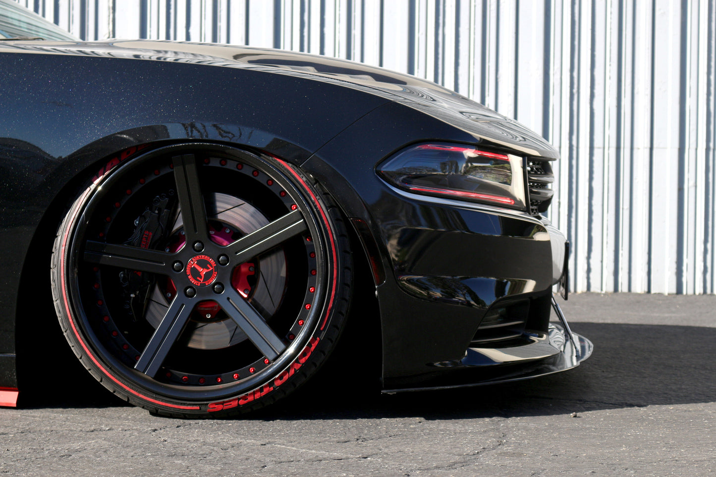 Dodge Charger RT/ SXT Carbon Fiber Front Wind Splitter 2015 - 2018