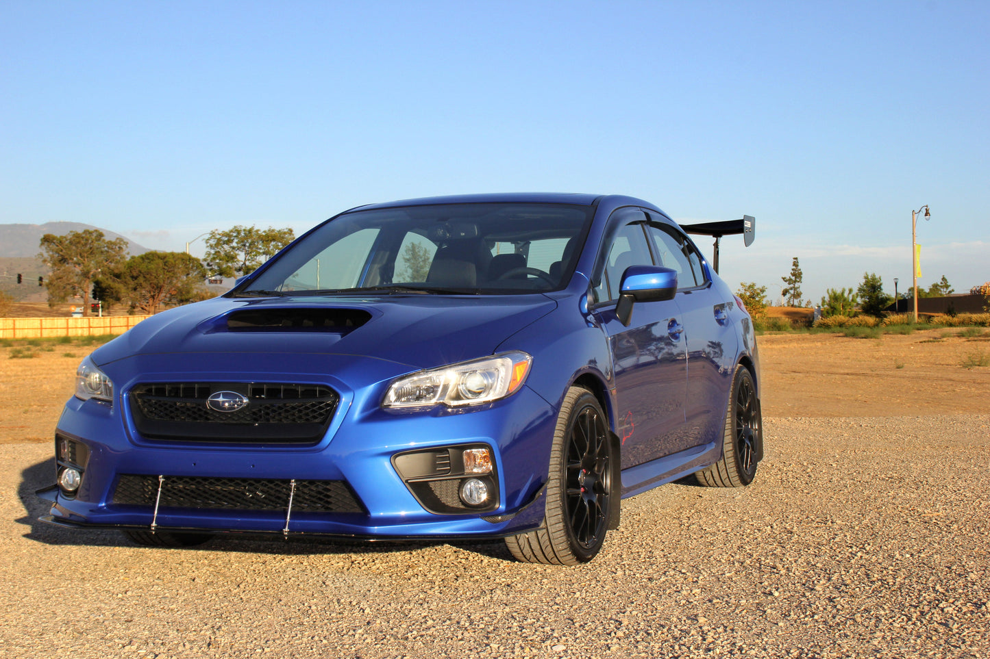 Subaru WRX Carbon Fiber Wind Splitter w/ Rods 2015-2017 (WRX Only)