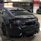 2016-2021 Honda Civic 10th-Gen CTR Rear Bumper Cover Type R Black  PP