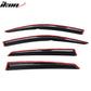 2016-2021 Honda Civic Sedan Smoke Chrome Mugen Window Visors Acylic