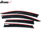 2016-2021 Honda Civic OE/Factory Style Window Visors w/ Chrome Trim PC