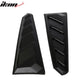 2016-2024 Chevy Camaro Black Rear Window Louvers Pair ABS