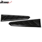 2016-2024 Chevy Camaro Black Rear Window Louvers Pair ABS