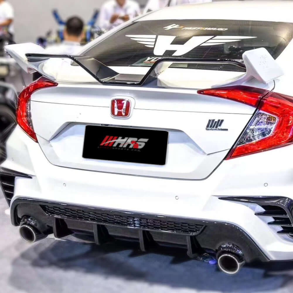 PRE-ORDER | 2016-21 Honda Civic 10th Gen Sedan W Style Spoiler By Yofer