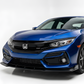 2017-2021 Honda Civic Hatchback IKON V3 Style Front Bumper Lip PU