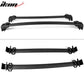 2017-2023 Jeep Compass OE Style Black Roof Rack Cross Bar Aluminum